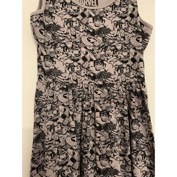 Marvel Her Universe S Fit & Flare Mini Dress Avengers Captain America Iron Man - Picture 9 of 16